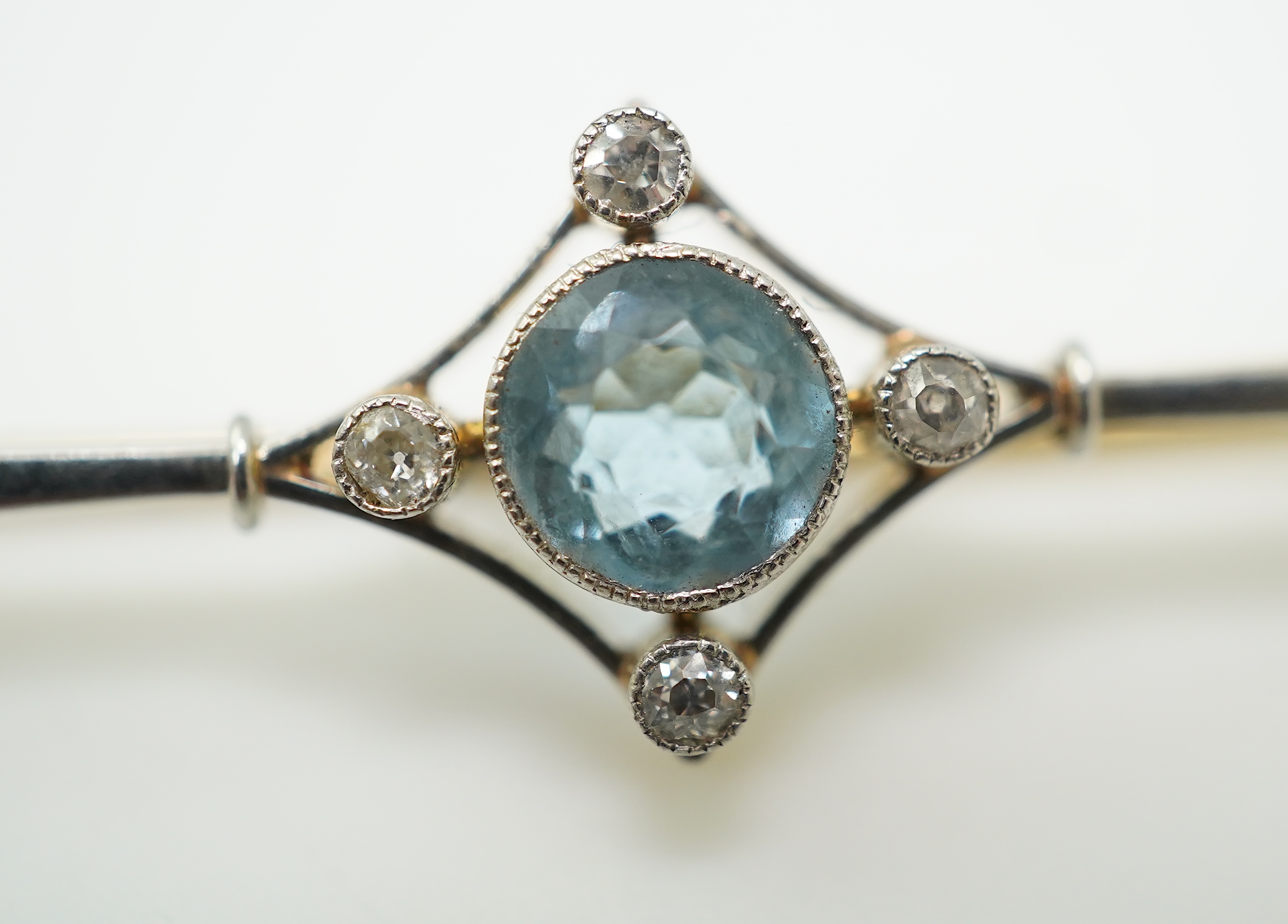 A collection of five gem-set brooches, early 20th century